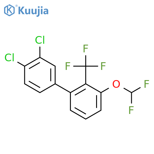 3'-Difluoromethoxy-3,4-dichloro-2'-trifluoromethyl-biphenyl structure