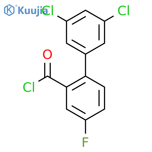 3',5'-Dichloro-4-fluoro-biphenyl-2-carbonyl chloride structure