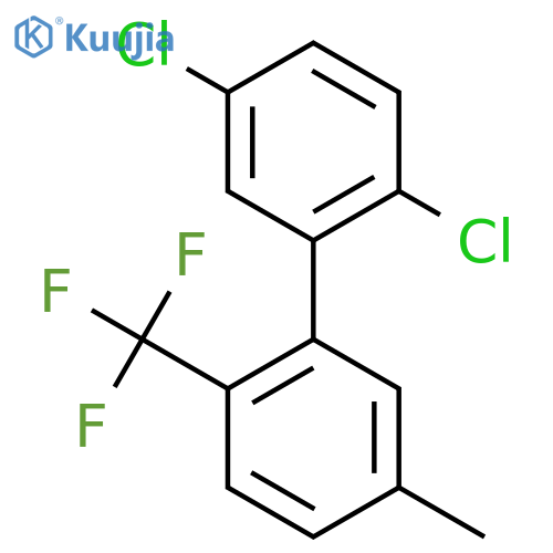 2,5-Dichloro-5'-methyl-2'-trifluoromethyl-biphenyl structure