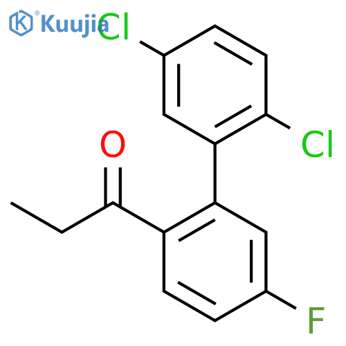 1-(2',5'-Dichloro-5-fluoro-biphenyl-2-yl)-propan-1-one structure