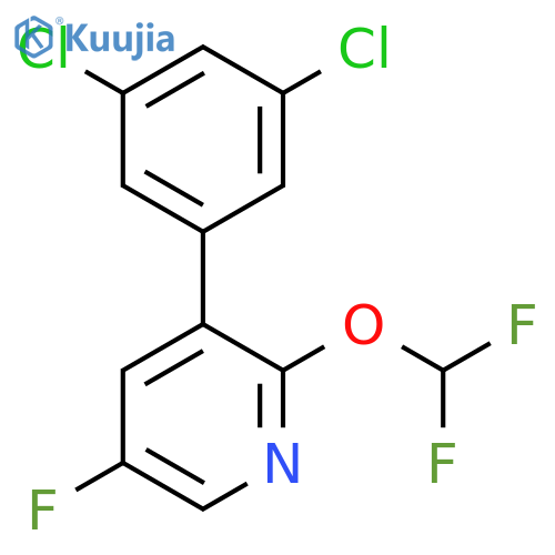 3-(3,5-Dichlorophenyl)-2-(difluoromethoxy)-5-fluoropyridine structure