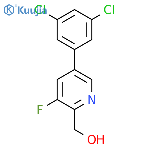5-(3,5-Dichlorophenyl)-3-fluoropyridine-2-methanol structure