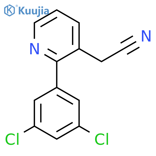2-(3,5-Dichlorophenyl)pyridine-3-acetonitrile structure