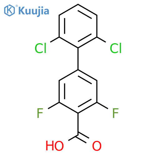 2',6'-Dichloro-3,5-difluoro-biphenyl-4-carboxylic acid structure