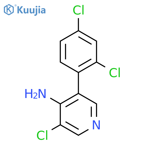 4-Amino-5-chloro-3-(2,4-dichlorophenyl)pyridine structure