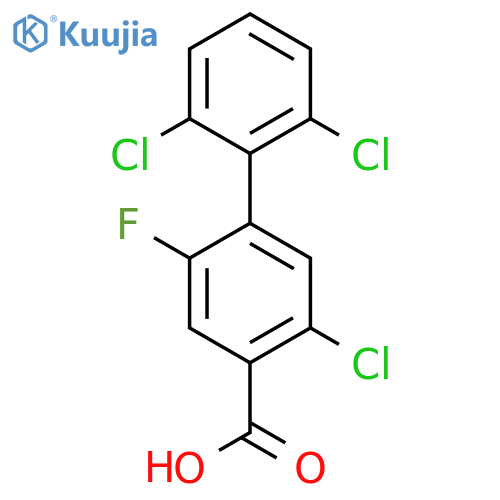 5-Chloro-2',6'-dichloro-2-fluoro-biphenyl-4-carboxylic acid structure