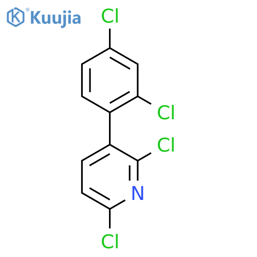 2,6-Dichloro-3-(2,4-dichlorophenyl)pyridine structure
