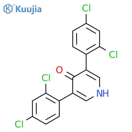 3,5-Bis(2,4-dichlorophenyl)-4-hydroxypyridine structure