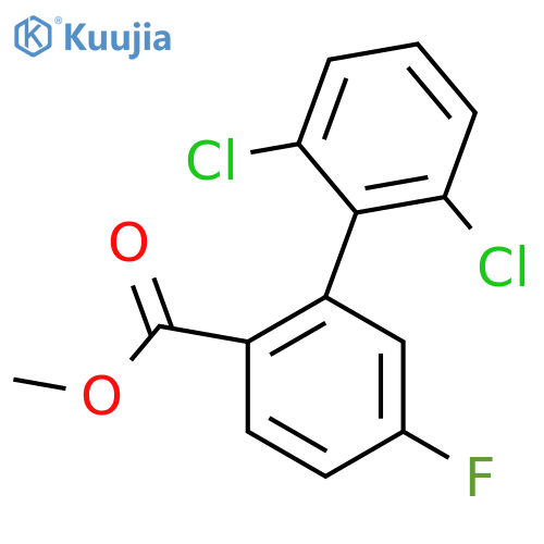 2',6'-Dichloro-5-fluoro-biphenyl-2-carboxylic acid methyl ester structure