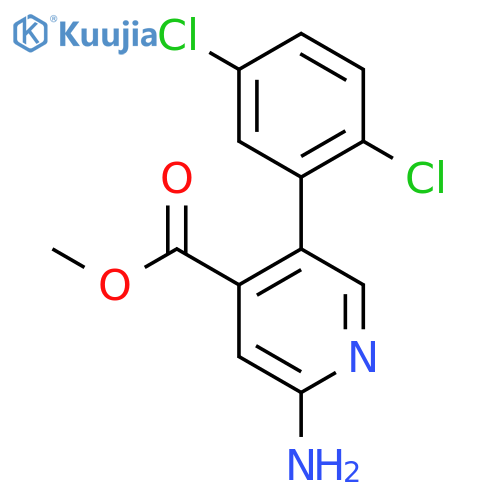Methyl 2-amino-5-(2,5-dichlorophenyl)isonicotinate structure