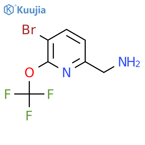 6-(Aminomethyl)-3-bromo-2-(trifluoromethoxy)pyridine structure