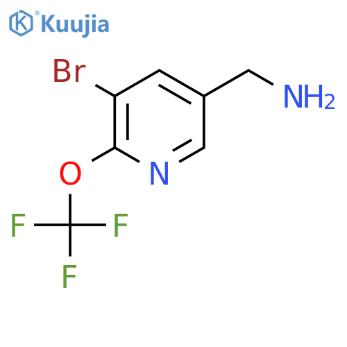 5-(Aminomethyl)-3-bromo-2-(trifluoromethoxy)pyridine structure
