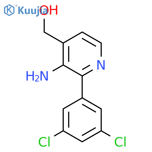 3-Amino-2-(3,5-dichlorophenyl)pyridine-4-methanol structure