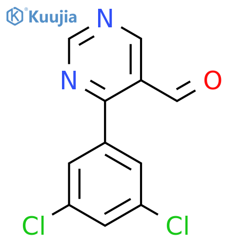 4-(3,5-Dichlorophenyl)pyrimidine-5-carboxaldehyde structure