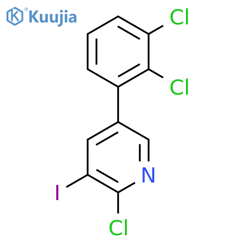 2-Chloro-5-(2,3-dichlorophenyl)-3-iodopyridine structure