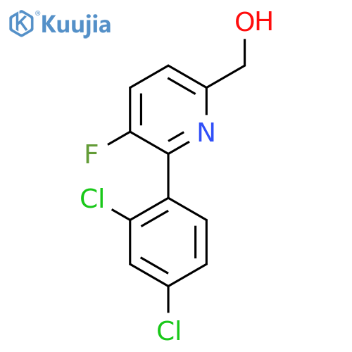 2-(2,4-Dichlorophenyl)-3-fluoropyridine-6-methanol structure