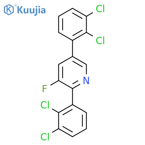 2,5-Bis(2,3-dichlorophenyl)-3-fluoropyridine structure