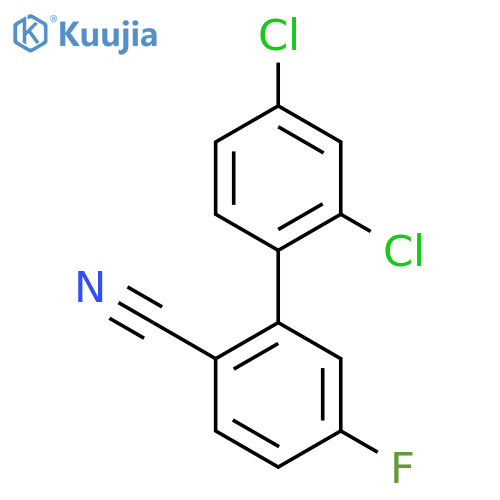 2-(2,4-Dichlorophenyl)-4-fluorobenzonitrile structure