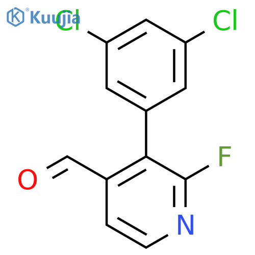3-(3,5-Dichlorophenyl)-2-fluoroisonicotinaldehyde structure