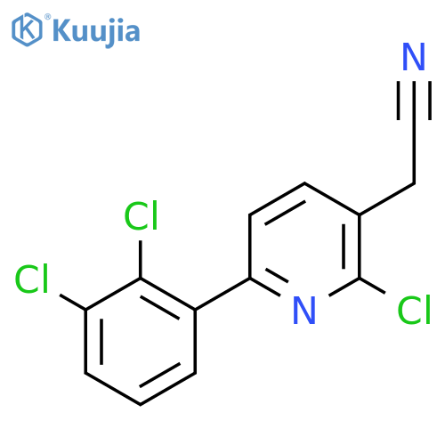 2-Chloro-6-(2,3-dichlorophenyl)pyridine-3-acetonitrile structure