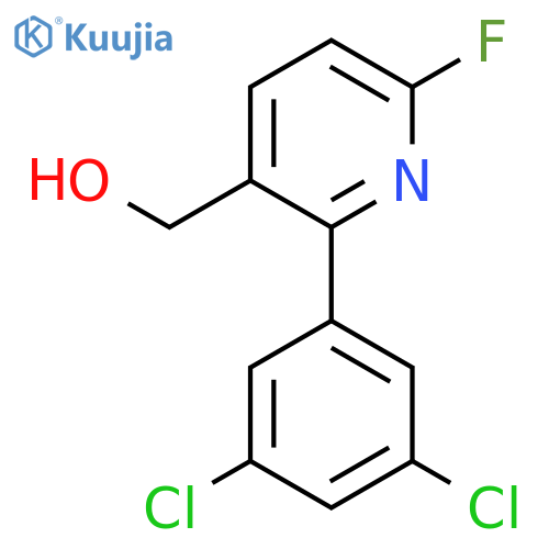 2-(3,5-Dichlorophenyl)-6-fluoropyridine-3-methanol structure