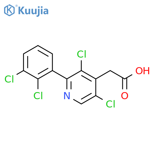 3,5-Dichloro-2-(2,3-dichlorophenyl)pyridine-4-acetic acid structure