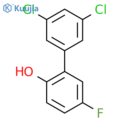 3',5'-Dichloro-5-fluoro-biphenyl-2-ol structure