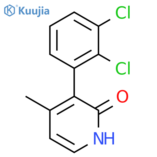3-(2,3-Dichlorophenyl)-2-hydroxy-4-methylpyridine structure