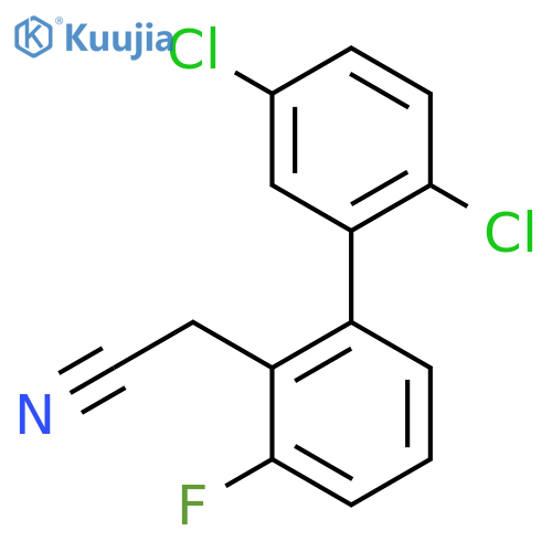 (2',5'-Dichloro-3-fluoro-biphenyl-2-yl)-acetonitrile structure