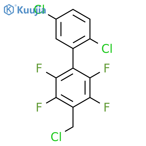 4-Chloromethyl-2',5'-dichloro-2,3,5,6-tetrafluoro-biphenyl structure