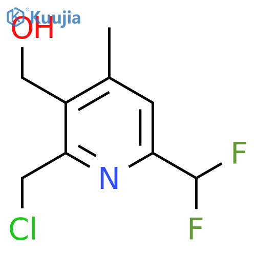 2-(Chloromethyl)-6-(difluoromethyl)-4-methylpyridine-3-methanol structure