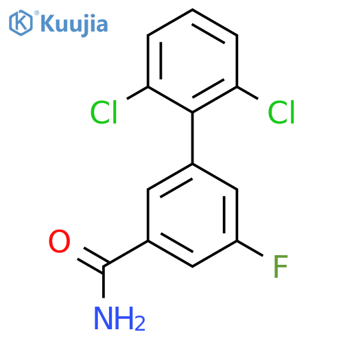 2',6'-Dichloro-5-fluoro-biphenyl-3-carboxylic acid amide structure