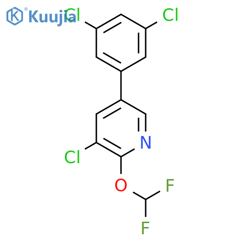 3-Chloro-5-(3,5-dichlorophenyl)-2-(difluoromethoxy)pyridine structure