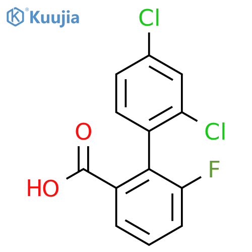 2',4'-Dichloro-6-fluoro-biphenyl-2-carboxylic acid structure