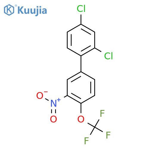 2,4-Dichloro-3'-nitro-4'-trifluoromethoxy-biphenyl structure