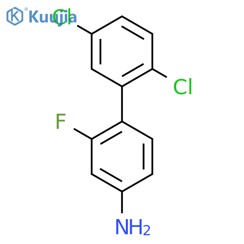 2',5'-Dichloro-2-fluoro-biphenyl-4-ylamine structure