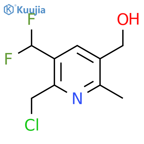 2-(Chloromethyl)-3-(difluoromethyl)-6-methylpyridine-5-methanol structure