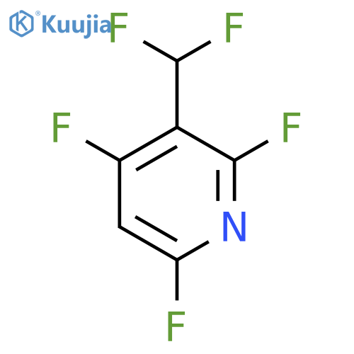 3-(Difluoromethyl)-2,4,6-trifluoropyridine structure