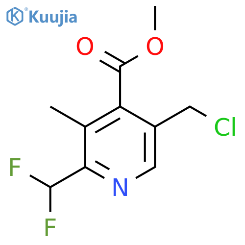 Methyl 5-(chloromethyl)-2-(difluoromethyl)-3-methylpyridine-4-carboxylate structure