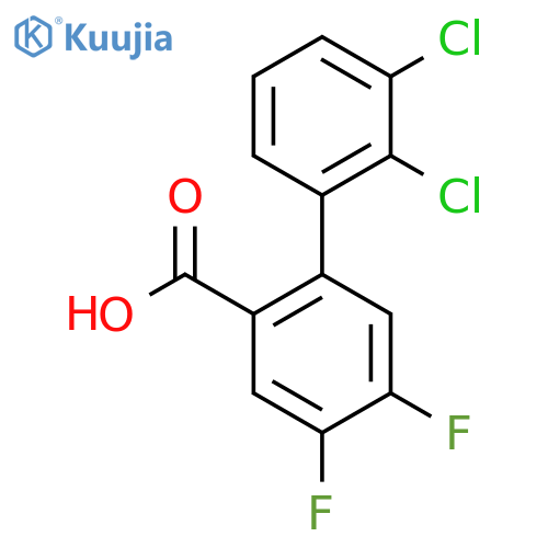 2',3'-Dichloro-4,5-difluoro-biphenyl-2-carboxylic acid structure