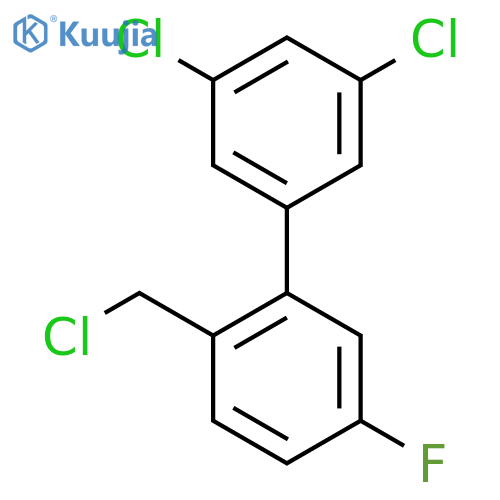 2'-Chloromethyl-3,5-dichloro-5'-fluoro-biphenyl structure
