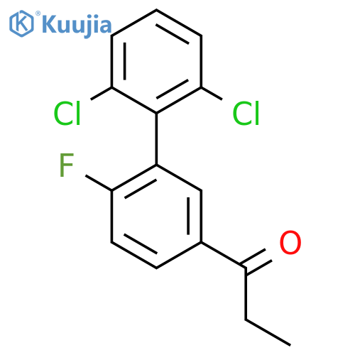 1-(2',6'-Dichloro-6-fluoro-biphenyl-3-yl)-propan-1-one structure