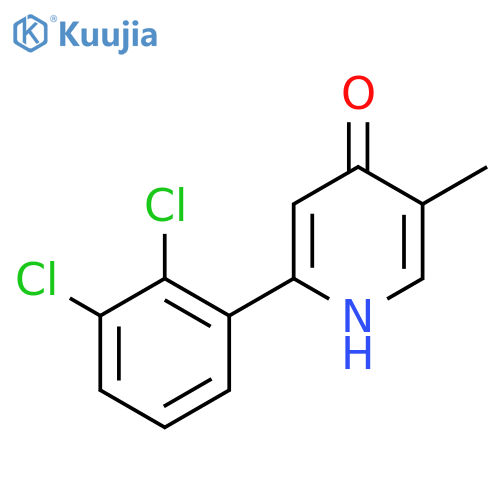 2-(2,3-Dichlorophenyl)-4-hydroxy-5-methylpyridine structure