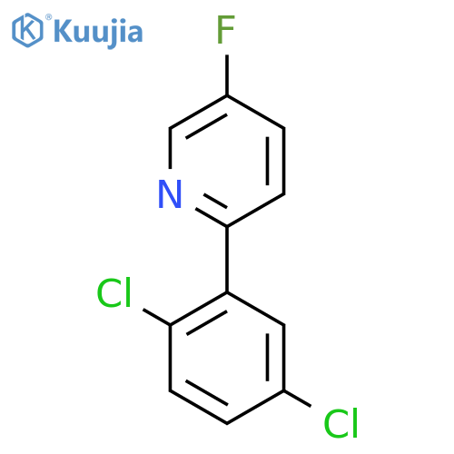 2-(2,5-Dichlorophenyl)-5-fluoropyridine structure