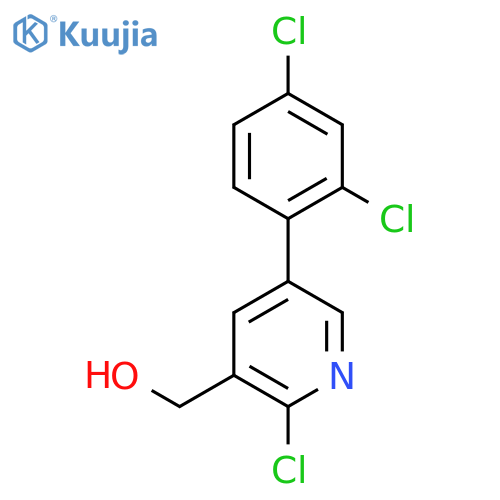 2-Chloro-5-(2,4-dichlorophenyl)pyridine-3-methanol structure