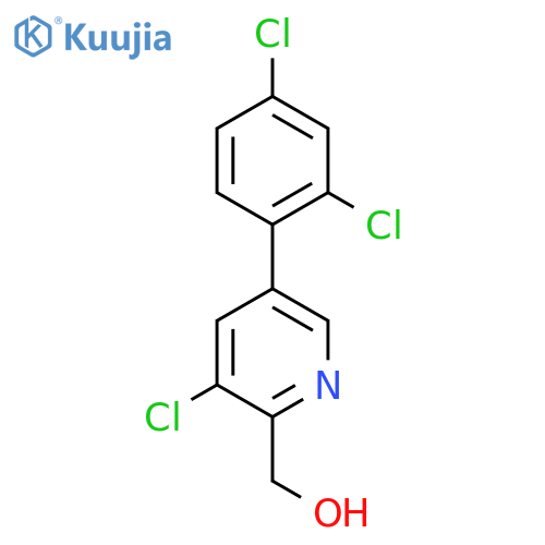 3-Chloro-5-(2,4-dichlorophenyl)pyridine-2-methanol structure