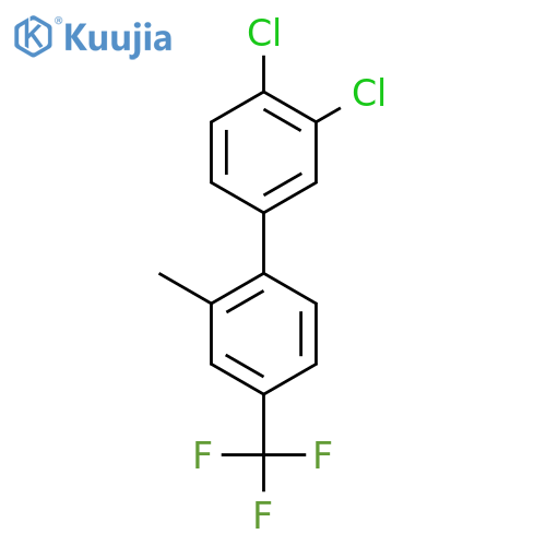 3,4-Dichloro-2'-methyl-4'-trifluoromethyl-biphenyl structure