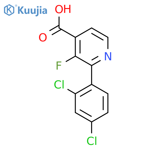 2-(2,4-Dichlorophenyl)-3-fluoroisonicotinic acid structure