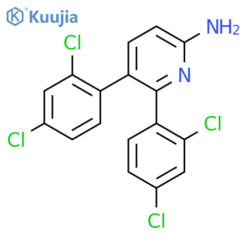 6-Amino-2,3-bis(2,4-dichlorophenyl)pyridine structure