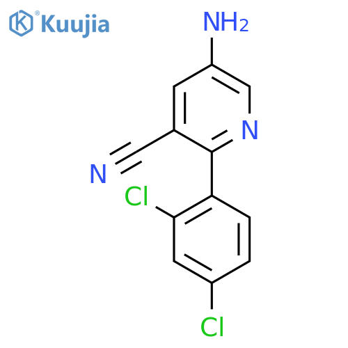 5-Amino-2-(2,4-dichlorophenyl)nicotinonitrile structure